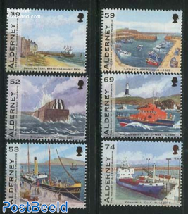 The history of Alderney Harbour 6v