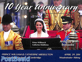 Prince William & Kate 10 years wedding s/s