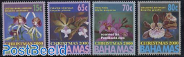 Christmas, orchids 4v