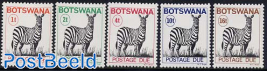 Postage due 5v, Zebra, perf. 12.5