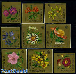 Flowers, airmail 9v imperforated