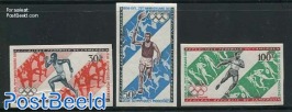75 Years Modern Olympics 3v, Imperforated