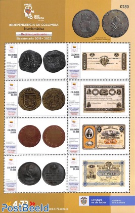 Coins & banknotes 8v m/s