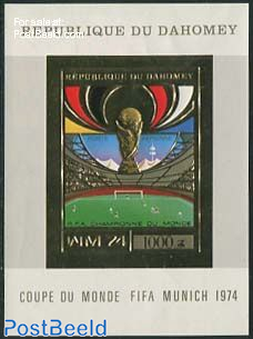 World Cup football, Munich 1974 s/s imperforated