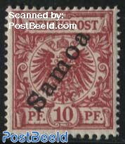 Samoa, 10pf, Stamp out of set