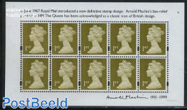 Arnold Machin Stamp design m/s