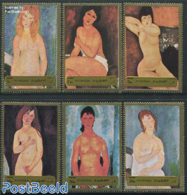 Modigliani paintings 6v