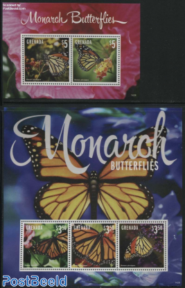 Monarch Butterflies 2 s/s