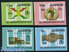 10 Years OAU 4v imperforated