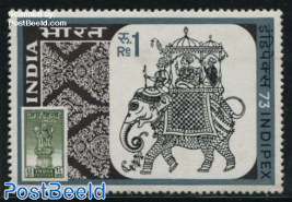 1R, Stamp out of set