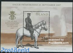 Stamp Day, king on horse s/s