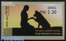 Automat Stamp, Dog Adoption 1v (face value may vary)