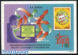 Italia 98, postal day s/s