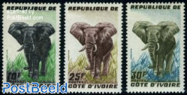 Definitives, elephant 3v