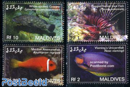 Fish of the Maldives 4v