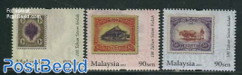 Kedah postal history 3v