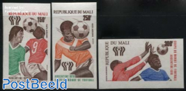 Worldcup football 3v, imperforated
