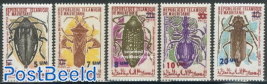 Insects, overprints 5v