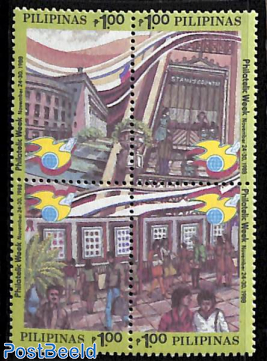 Philatelic week 4v [+] (with right year: 1988)
