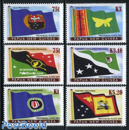 Provincial flags 6v