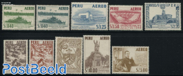 Airmail definitives 10v