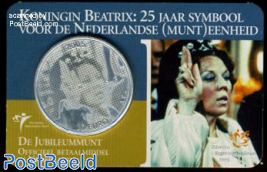 Coincard, 10 Euro, Beatrix 25 Years Queen