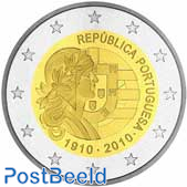 2 Euro, Portugal, 100 Years Republic