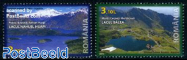 Mountain lakes 2v, joint issue Argentina