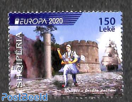 Europa, old postal roads 1v