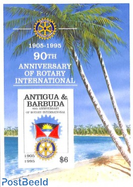 90 years Rotary s/s, imperforated