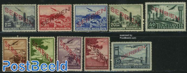 Airmail overprints 10v