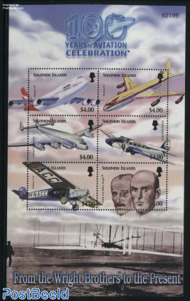 Wright brothers flight centenary 6v m/s