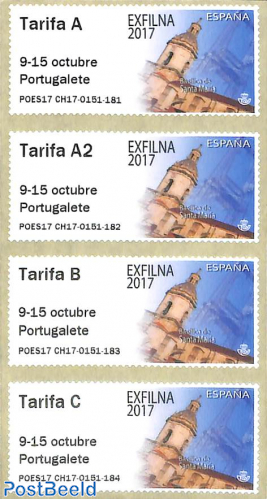 Exfilna, automat stamps 4v s-a