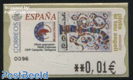 Automat stamp, Painting contest; speak Europe