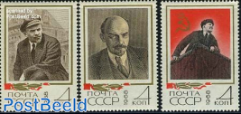Lenin 98th birth anniversary 3v