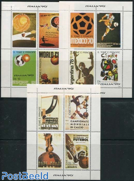 World Cup Football 4v in 3 minisheets