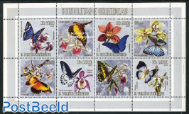 Butterflies & orchids 4v+tabs m/s