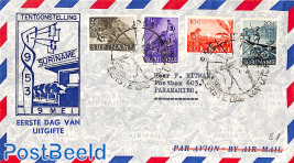 First day cover with typed address