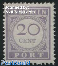 20c, Postage due, perf. 12.5, Stamp out of set
