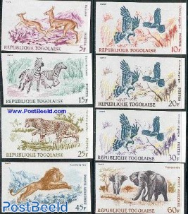 Animals 8v imperforated