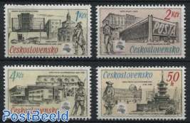 Praga 88 stamp exposition 4v