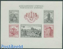 Praha stamp exposition imperforated s/s
