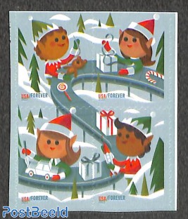 Holiday elves 2x4v double sided