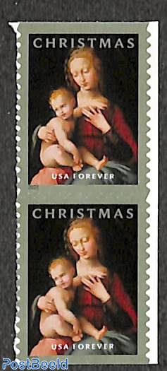 Christmas, Maria with Child 2x2v, double sided