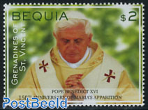 Pope Benedict XVI, Lourdes 1v
