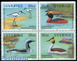 Water birds 4v[+], joint issue Hong Kong
