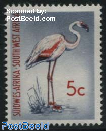 5c, flamingo, Stamp out of set