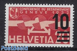Airmail overprint, with Point in centre line cert.