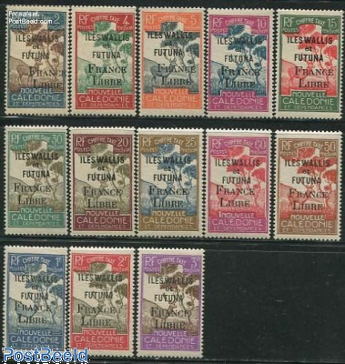 Wallis e Futuna Francobolli 25 diversi Francobolli