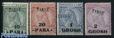 Postage Due Overprints 4v